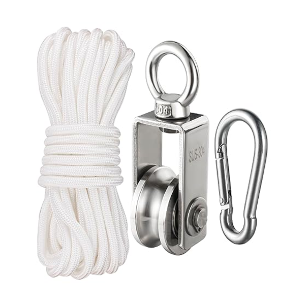 Cable Pulley Block Heavy Duty Stainless Steel - Squirrel Boxes