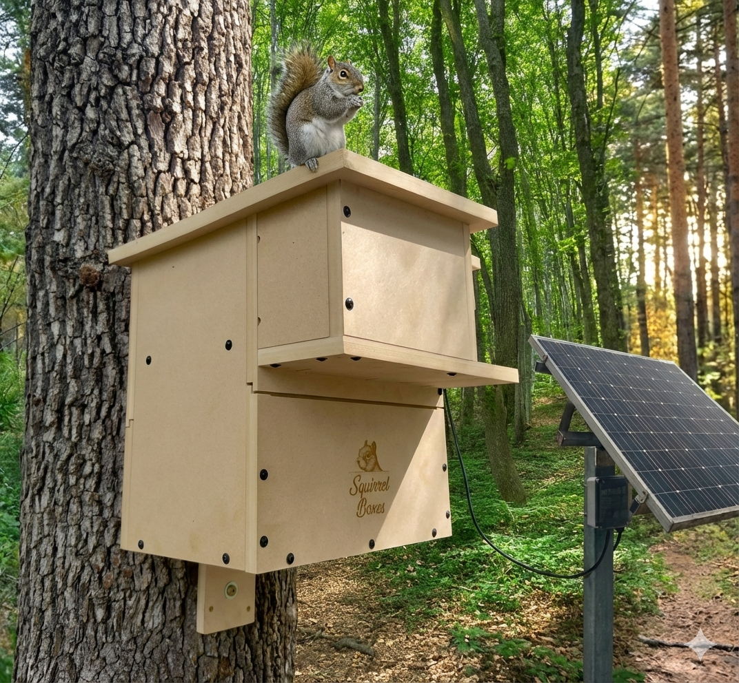arlo_solar_watchtower_drey - Squirrel Boxes
